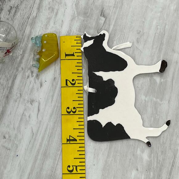 Vintage Bundle Of Sun Catcher Hanging Ornament Decorations Cow Birds Ships - Picture 6 of 12